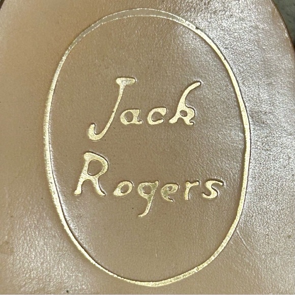 Jack Rogers Gold Cork Circle Slide Sandals | Size 6.5M - Picture 8 of 8